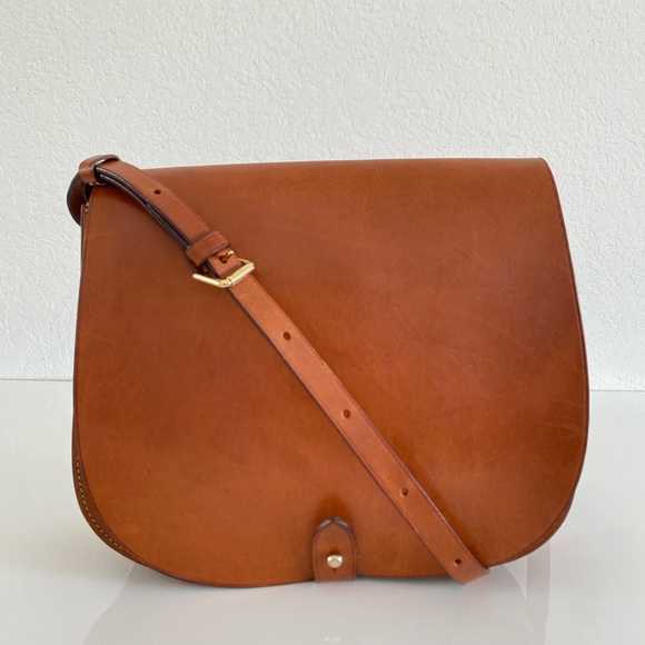 Ralph Lauren collection Brown Leather Saddle bag - Picture 6 of 15